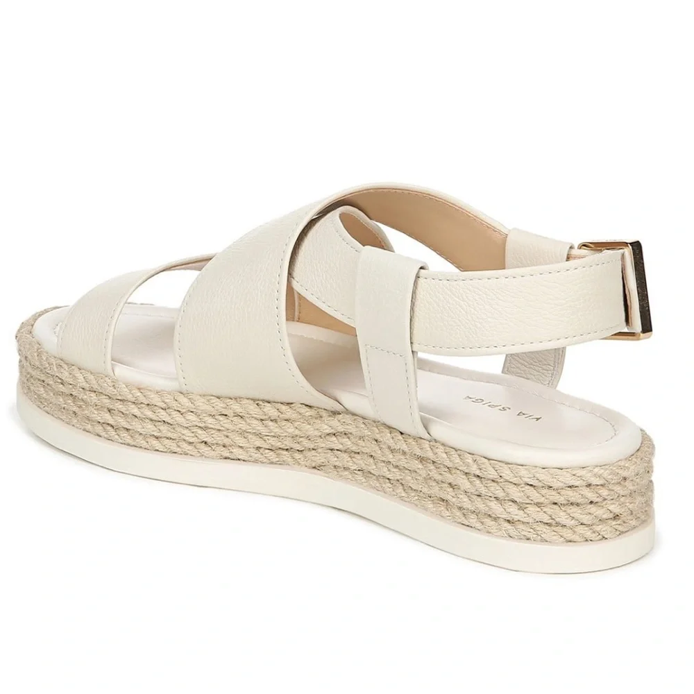 Via Spiga Leather Espadrille Sandal - Picture 2 of 11